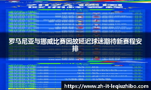 罗马尼亚与挪威比赛因故延迟球迷期待新赛程安排